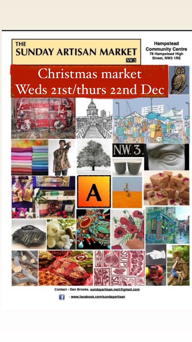 UdesignsM's tweet photo. Morning, both myself &amp; @shopkambia will be at the final Christmas markets of the year, at the artisan market in Hampstead 10-5pm both weds 21st &amp; thurs 22nd dec this week. Why not pop in and have a browse at some fab handmade gifts. #earlybiz #CraftBizParty #onlinecraft #MHHSBD https://t.co/mvuZW3RAJS