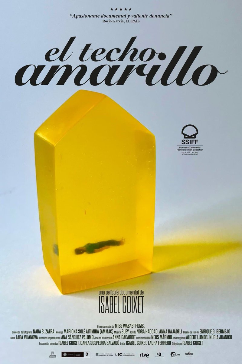 Hay que ver en cine “El techo amarillo”, documental que expone con crudeza y sensibilidad el abuso sexual al que fueron sometidas muchas menores en el Aula de Teatre de Lleida durante 20 años. Bravo por las que han hablado. #ElTechoAmarillo.