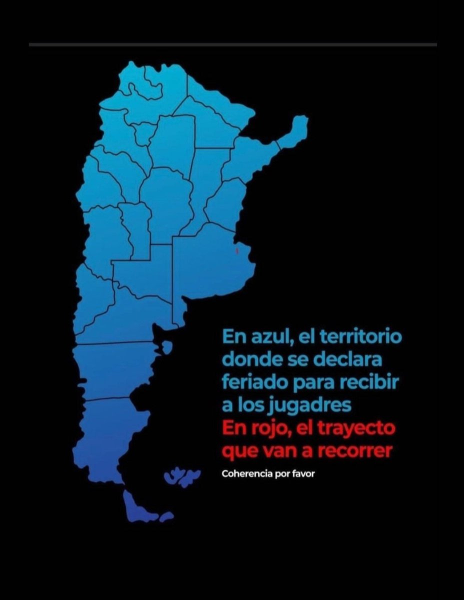 PriDucler's tweet photo. Se declara Feriado para todo el país así nos sentamos a ver por tv como la selección pasea por Buenos Aires. https://t.co/MHYxVNNWs6