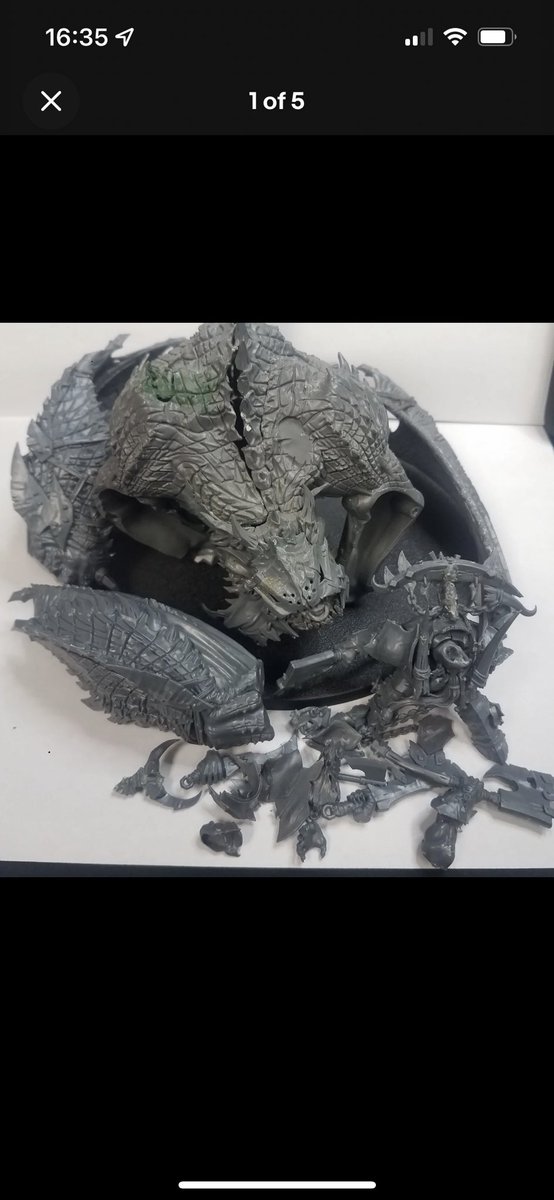otakusquirrel's tweet photo. Spent the day rehabilitating a slightly (mis)used dragon.  Now all prepped and ready for paint. https://t.co/pK2i60DMU5