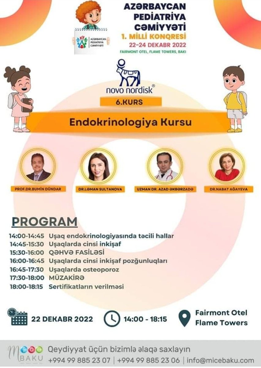 izmirpediatri's tweet photo. Azerbaycan Pediatri Cemiyeti 1. Milli Kongresi Bakü'de 22 Aralıkta başlıyor. Kongreye PUADER'i temsilen Dernek Başkanı Prof. Dr. Bumin Dündar katılıyor. #puader #Azerbaycan https://t.co/e1Q4JEp1AZ