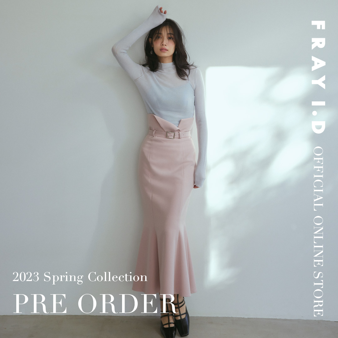 FRAYID's tweet photo. ＼FRAY I.D春の先行予約／
明日、12.21(水)12:00より2023 SPRING COLLECTIONの先行予約がスタート！

さらに【3日間限定】先行商品ご購入でPOINT10%！
期間：12.21(水)12:00-12.23(金)23:59まで

今すぐアイテムをチェック！
https://t.co/QY40aGJtXE

#frayid #フレイアイディー #先行予約 #林田岬優 https://t.co/fUCquWW97Z