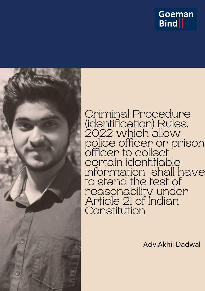 GoemanBind's tweet photo. #criminalidentificationact #criminalidentificationrules https://t.co/X6KeZJ5GGX