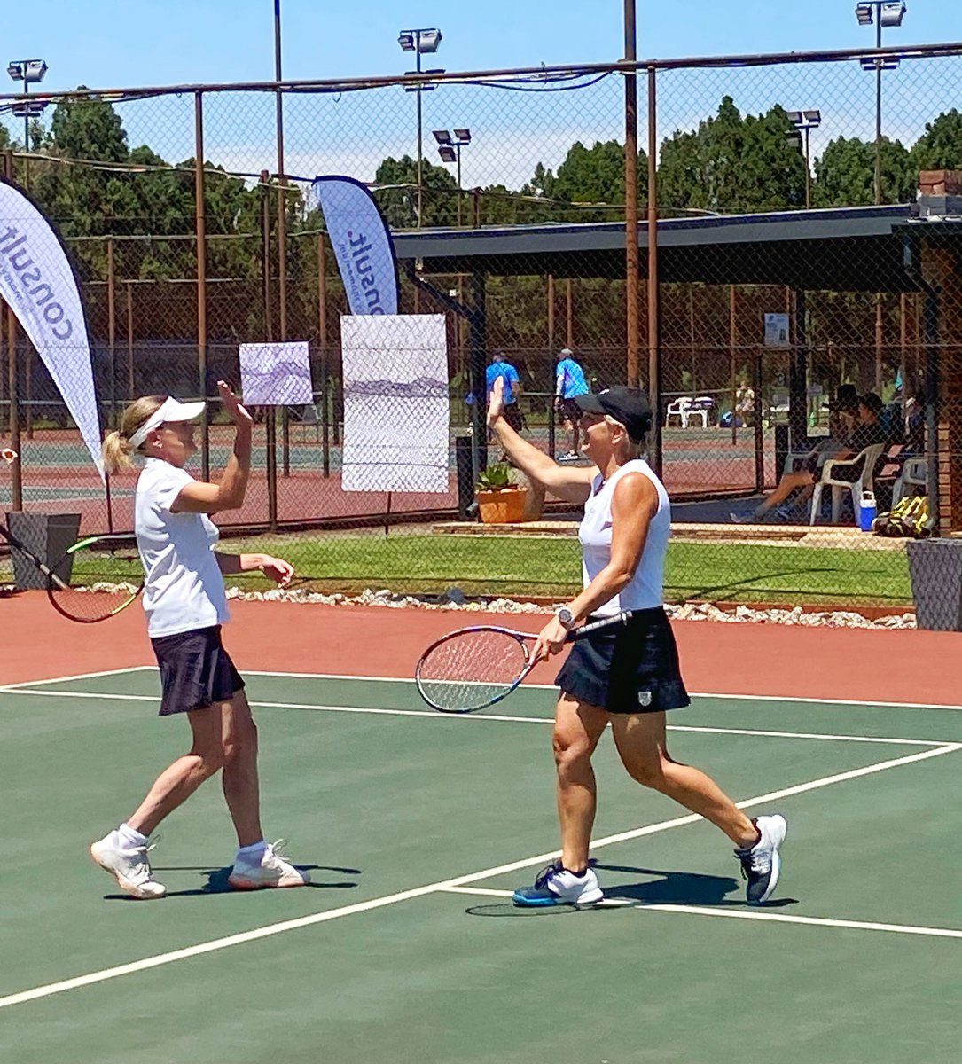 When you are young, you just don’t realize what a great full body workout tennis is. I am enjoying being back on court, protesting muscles and all