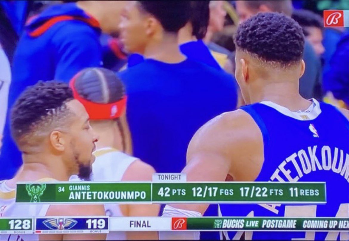 KingSnags's tweet photo. @nbastats @PrizePicks WHAT IS THIS GIANNIS DID NOT GET 10 REBOUNDS FIX THIS🚨🚨🚨 https://t.co/SQ6pNwFUYr