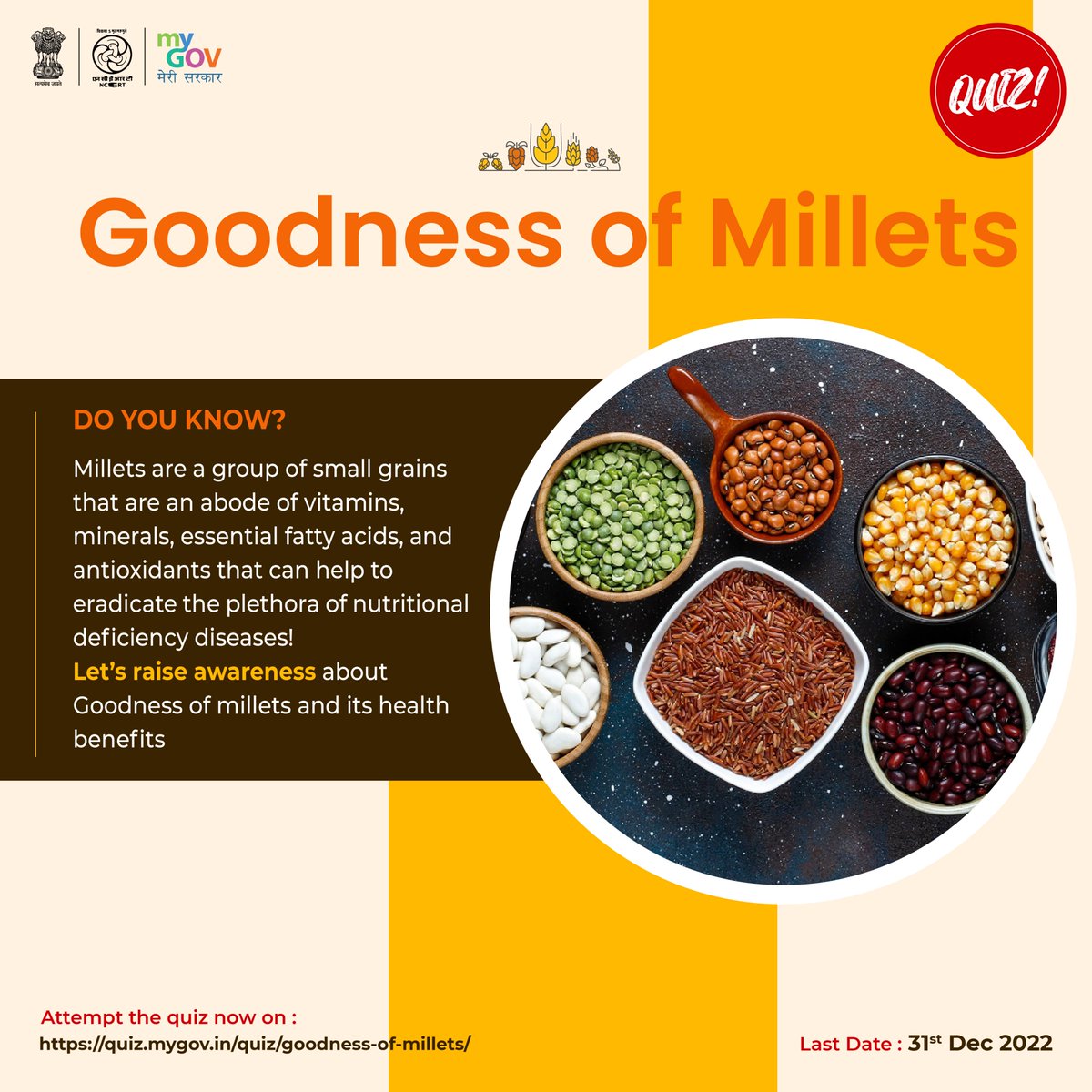 NCERT on Twitter "DO YOU KNOW? Millets help in eradicating the