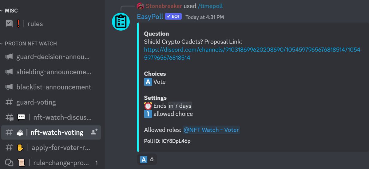 CadetsCrypto's tweet photo. Did you know you can vote for Crypto Cadets in the @protonnftwatch discord channel here;
Join #ProtonNFT Watch https://t.co/TTkO47z961
nft-watch-voting channel, find Crypto Cadets and vote!
#ProtonNFTs #NFT #Proton $XPR
Learn How to #getShielded π‘οΈ in the group! #NFTartist https://t.co/aDk9i2VnxV