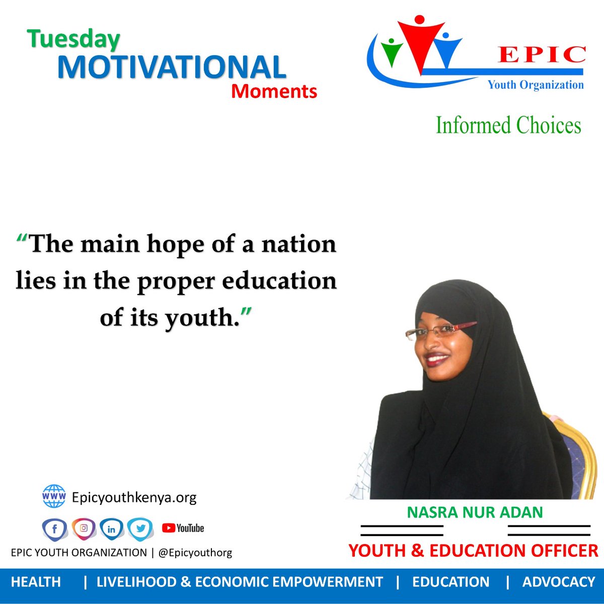 Youths have to be educated,  but they have also to be left to educate themselves because,  anyone who has never made a mistake has never tried anything new.