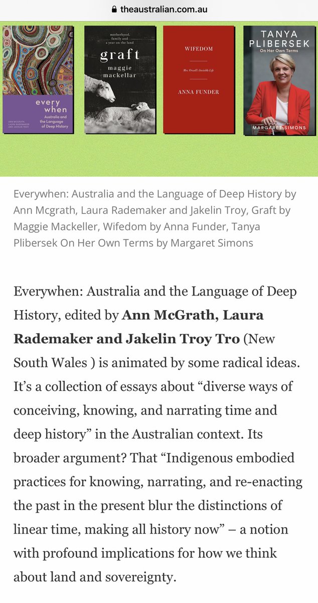 Ann McGrath (@annmcgrath5) on Twitter photo Hey! Our book is on Top non-fiction list 2023!!!! <a href="/ReDeepHistory/">Research Centre for Deep History</a> <a href="/laurarads/">Laura Rademaker</a> <a href="/JakelinTroy/">Jakelin Troy</a> <a href="/historyANU/">ANUHistory</a> <a href="/ANUmedia/">ANU Media</a> <a href="/ANUHistSoc/">ANU History Society</a> <a href="/ANUcass/">ANU College of Arts & Social Sciences</a> Hey! Our book is on Top non-fiction list 2023!!!! <a href="/ReDeepHistory/">Research Centre for Deep History</a> <a href="/laurarads/">Laura Rademaker</a> <a href="/JakelinTroy/">Jakelin Troy</a> <a href="/historyANU/">ANUHistory</a> <a href="/ANUmedia/">ANU Media</a> <a href="/ANUHistSoc/">ANU History Society</a> <a href="/ANUcass/">ANU College of Arts & Social Sciences</a>