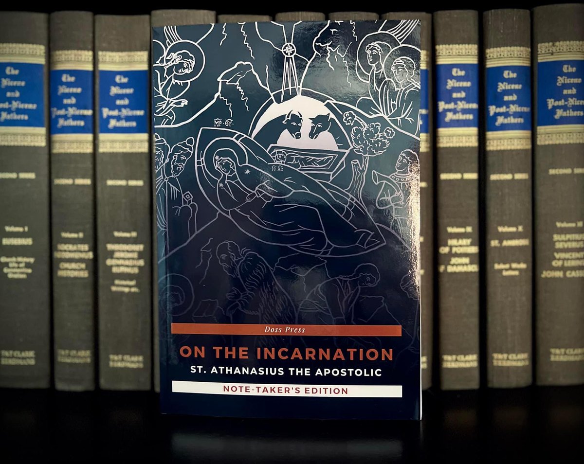 Dossology's tweet photo. Check out the launch of Doss Press’ newest publication!

https://t.co/0b8COSPKkW…

#Patristics #OrthodoxTheology #CopticOrthodox #Books #Nativity #OnTheIncarnation #Athanasius #DossPress #NoteTakers #AdventReads https://t.co/rNPUYb1DIj