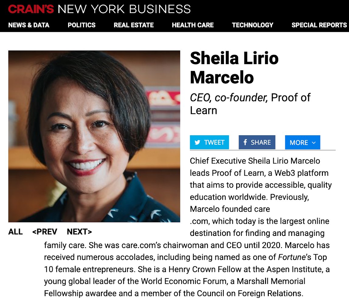 askthepublicist's tweet photo. Congratulations @smarcelo for making @CrainsNewYork list of Most Notable Asian Leaders 2022 💯
@skaibluemedia #crains #womenintech #Web3 #WomenInSTEM #FutureOfWork #AsianLeaders #proofoflearn https://t.co/KJ07XL8RUZ