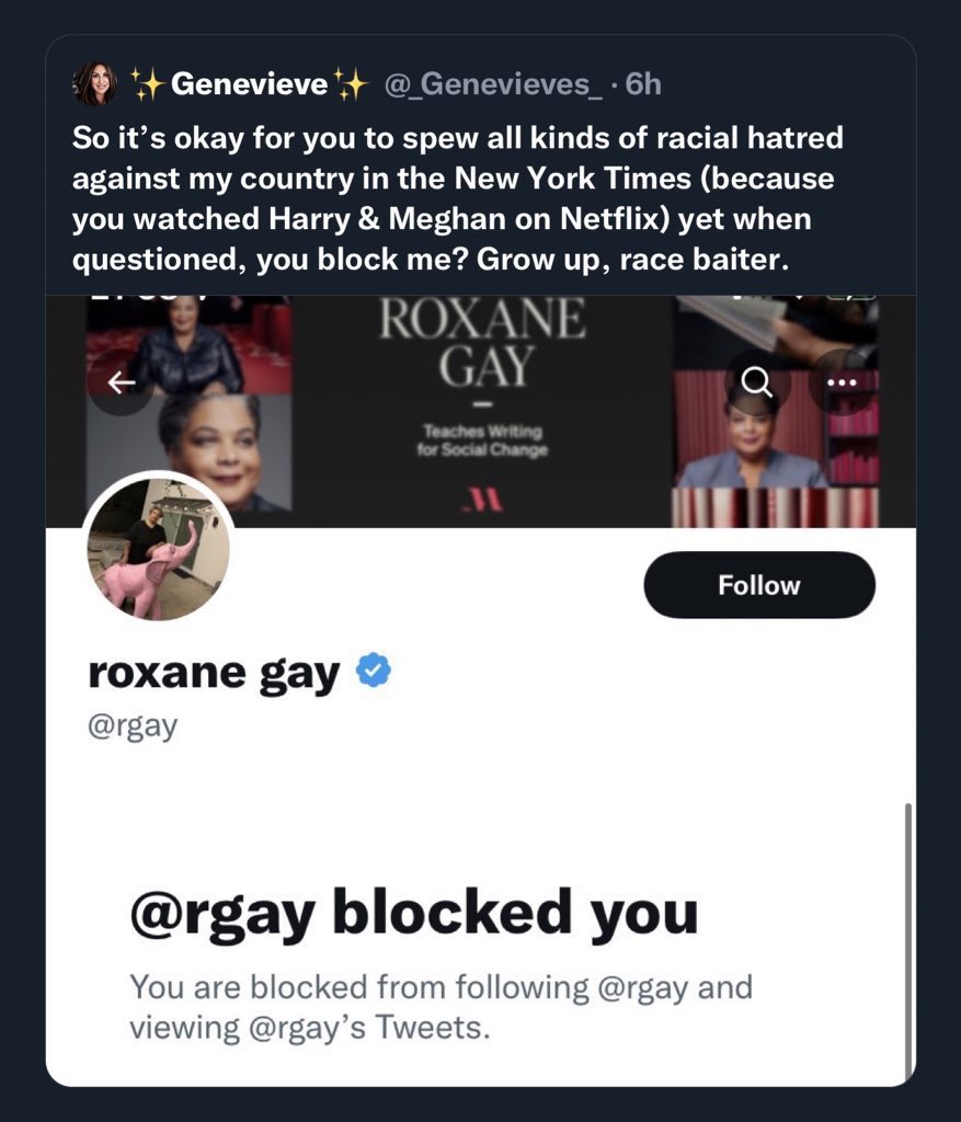HausOfFrazier's tweet photo. @_Genevieves_ Was just coming here to make fun of you for complaining about being blocked, and then subsequently blocking people. But I see you’re really just a shitty person, which explains a lot actually. Go ahead and block me here, too. Nobody needs your brand of toxicity on their TL. https://t.co/D5Aop7Ev4n