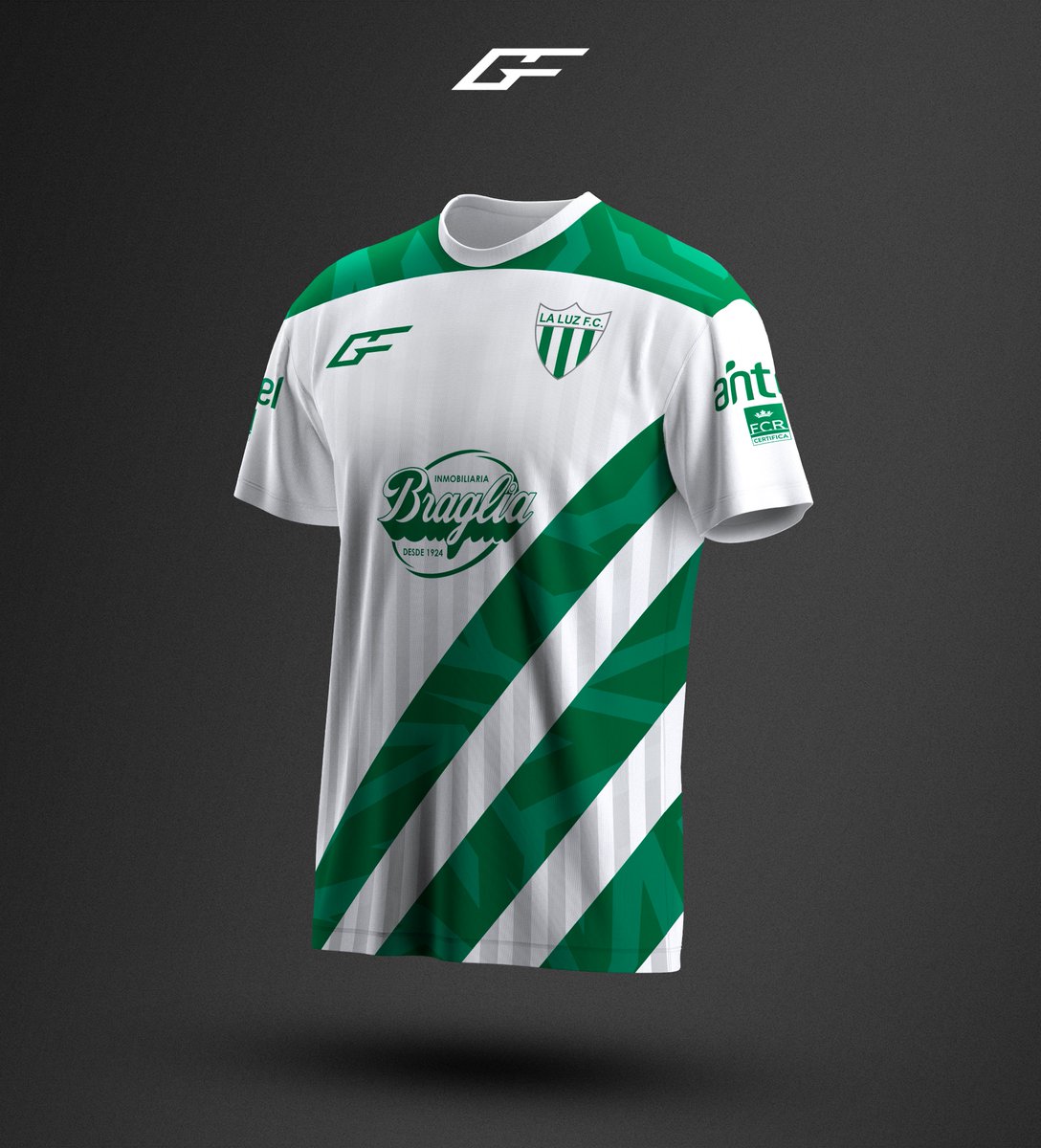 gfacu__'s tweet photo. 🟢Rediseño de la camiseta de @LaLuzFC 

🇺🇾  Rediseñando camisetas de clubes Uruguayos. 
Comenten si le harian un cambio? y cual seria. https://t.co/nTi4oIQoLg