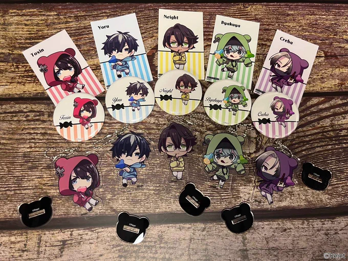 CARNELIAN BLOODご好評いただいておりました #推しとアメ コラボ商品Rejet shop池袋本店&amp;SKiT Dolceにて数量限定で描きおろしイラストを使用したかわいいキャンディとグッズを販売中!なくなり次第終了となります!お早めに 