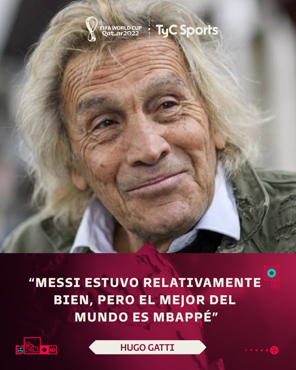 TyCSports's tweet photo. ¡LAS INSÓLITAS DECLARACIONES DE GATTI SOBRE EL MUNDIAL DE MESSI! 🗣🤨
El exarquero de la #SelecciónArgentina apuntó contra la Pulga y se deshizo en elogios hacia #Mbappé. https://t.co/zbVVn1eF4V