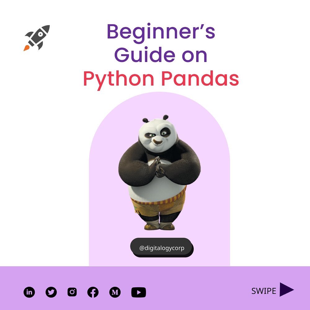 DigitalogyCorp's tweet image. Here is your beginner's guide on Python Pandas 🤓
#pythonprogramming #python3 #dynamiccoding #datasciencejobs #DataScientist #DataScience #MachineLearning #progamming #mlengineer #codingbootcamp #coder