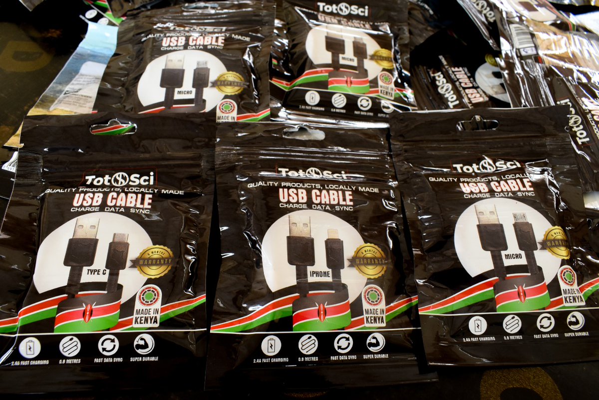 KylieHopkinsX's tweet photo. Connect with @TotosciHoldings and get yourself the best and fastest Kenyan made USB cables..visit our website https://t.co/qmXYNRcZcr  to view products and make an order.For more enquiries contact 0724-871-079
#Buykenyabuildkenya https://t.co/YTKMrruscW