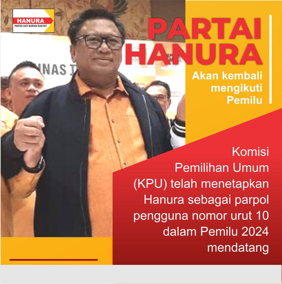 Luar biasa, Partai Hanura kini kembali mengikuti pemilu.

Keren👍👍

Bangkit Jaya Menang. Hanura
#10AngkaSempurnaHanura