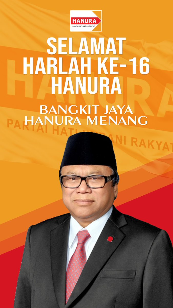 Berharap Hanura semakin sejahtera, dan terus meraih kemenangan.

Bangkit Jaya Menang. Hanura
#10AngkaSempurnaHanura