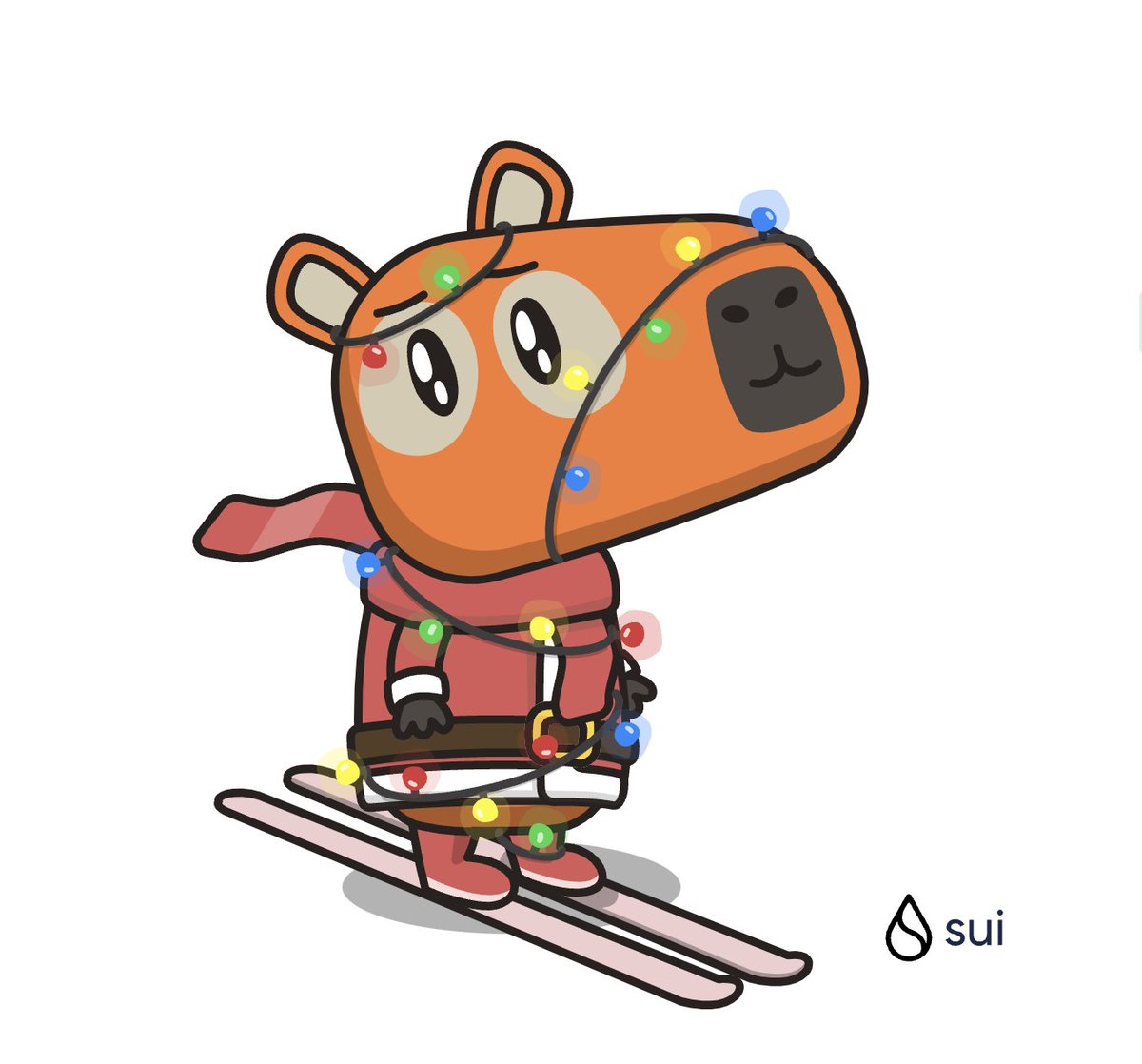 cloneISme's tweet photo. 🎁 I just unboxed my Sui Holiday Capy! ❄️ 
Create your own Capy here:  https://t.co/PnYUYXeJoX #CapyHolidays https://t.co/EpM1U8iF1w