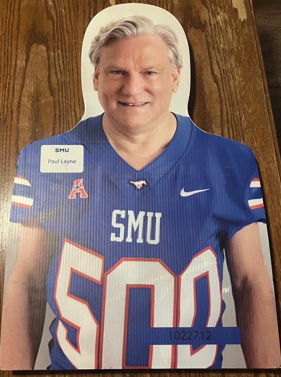 Kel_Prinz's tweet photo. Season complete. We love you @paullayne. Thanks to @bradsuttonpr and @jake030102_ for helping keep the streak going. #PonyUp #ForPaul #PL542 @SMUFB @SMUMustangs https://t.co/VEq3zyHLEf