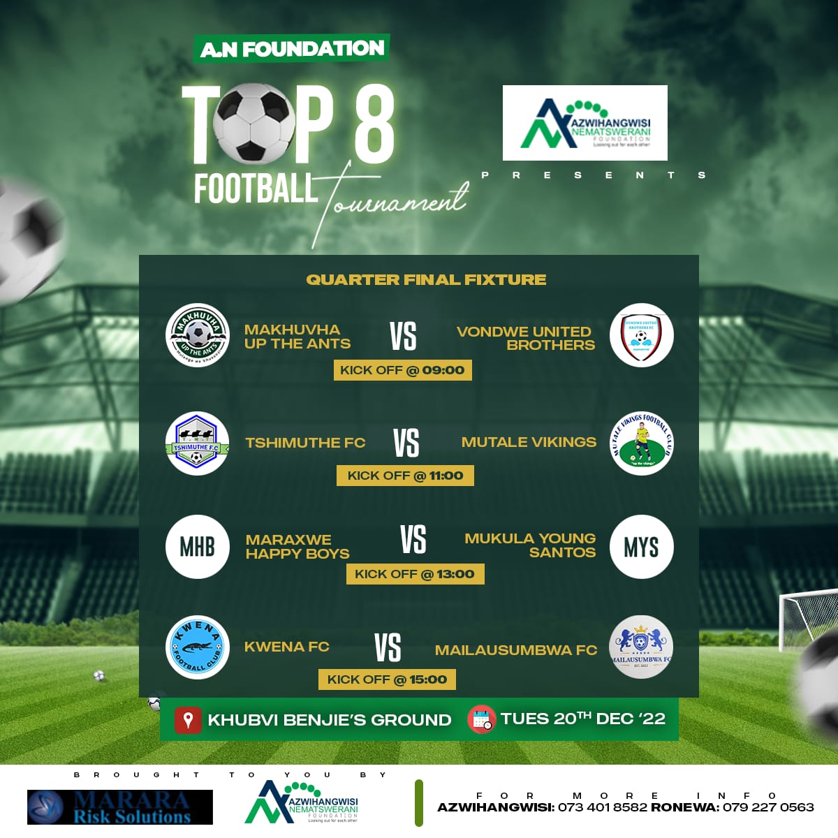 Today's location 📍. #Anfoundationtournament. See you there 😉