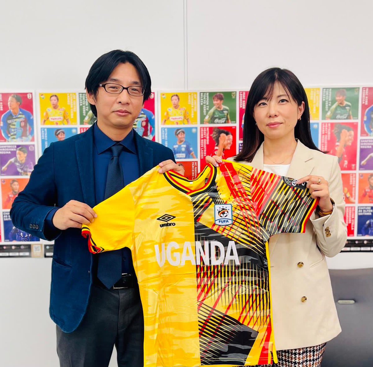 Our Chief Rep Mr. Uchiyama and Director General of @jocvjimukyoku Mr. Tachibana visited Chairperson of @WE_League_JP Ms. Takata to express JICA’s gratitude for WE League’s support for #sport4development activities in 🇺🇬.