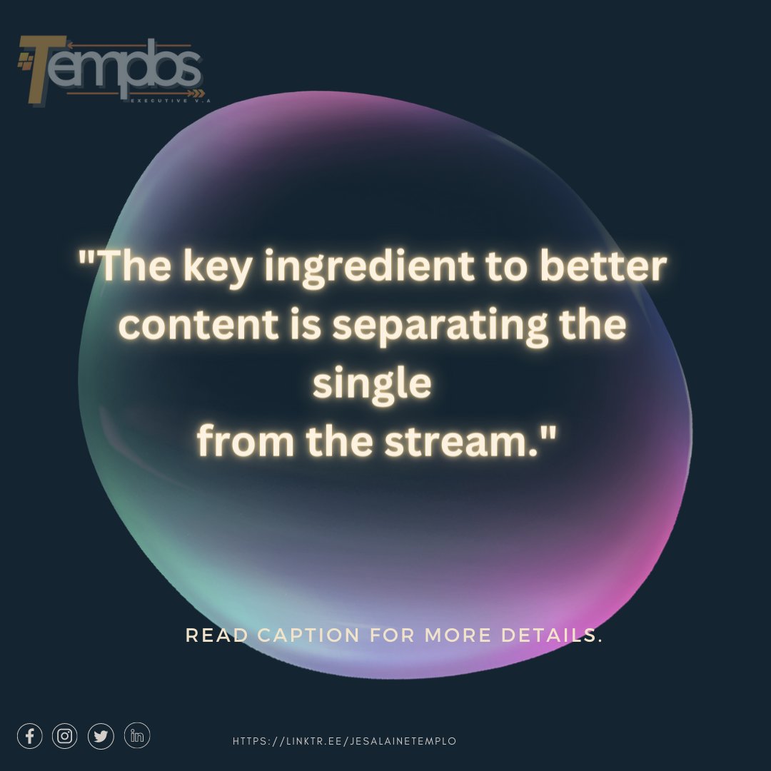 JesaTemplo's tweet photo. WHAT IS CONTENT STRATEGY?

🏦 A firm must have content if it is to expand. It can assist you in generating leads, establishing your credibility, and gaining the trust of your target market. You need a content strategy in order to produce material that is useful.
#contentcreation https://t.co/JNui5dY687