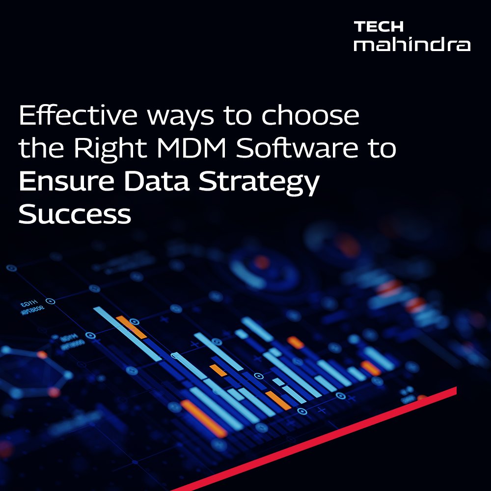 tech_mahindra's tweet image. Nitin Anubhaw, an MDM practice consultant at Tech Mahindra BPS throws light upon the need to pick the right #MasterDataManagement software to suit your data strategy.

Know More: techmahindra.com/en-in/blog/cho…

#MDM #MDMsoftware
