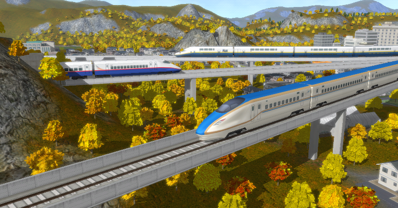 artdink_tw's tweet photo. 本日12月21日で #A列車で行こうexp は5周年を迎えました🚅
「Exp.（エクスプレス）」の名の通り、全国の新幹線を完全収録。さらにPS®VR対応で鉄道模型の世界を楽しめます。

追加コンテンツでは夢の「連結」「機回し」機能が実現されました。
最新作は『A列車で行こうExp.+ コンプリート』です！