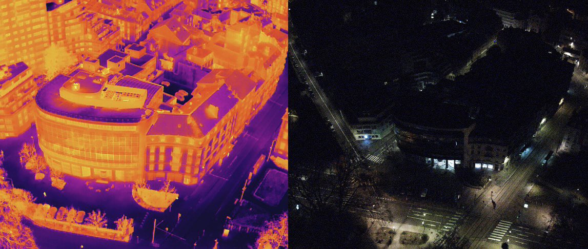 dronelis_france's tweet photo. Début de mission pour une thermographie par drone à @villedebesancon 
Une première vue d’ensemble avant l’analyse précise!
#deperditionsenergetiques #decrettertiaire #thermographie #optimisation #drone #thermal https://t.co/E5gNKKMOSu