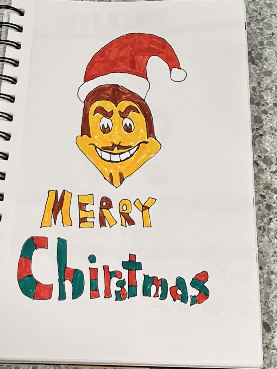 My Sparky Christmas art #Christmas #2022art #sparkythesundevil #sundevilemilysart #December #decemberart #christmasart #handdrawn