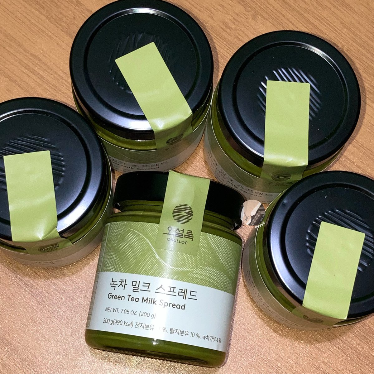 c97kv's tweet photo. ## green tea milk spread 🛒

— not bangtan-related but my fave matcha spread came home tuhday as well! i swear it’s sO YUMMY, SO SARAP! 🤌 nag-adik na ang ferson ㅋㅋㅋㅋ thank u so matcha forda pasabuy, @charmof7roses! 💚 AAAAA ANG SAYA!! https://t.co/7FO2dWJvzS