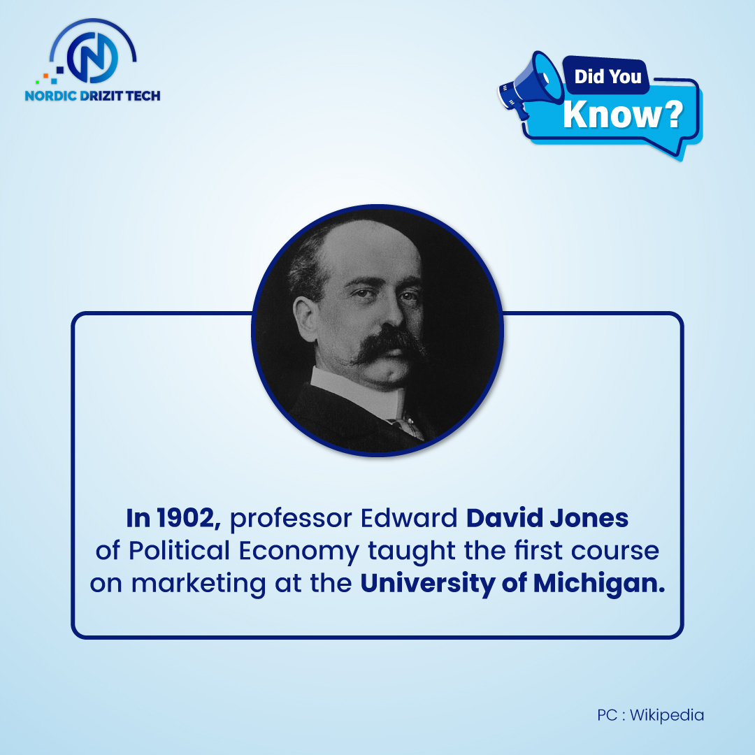 nordicdrizittc's tweet image. The next time you think about reaching a marketing expert, keep pioneers like Jones in mind who helped spread knowledge of the field. 
#nordicdrizittech #marketingexpert #knowledge