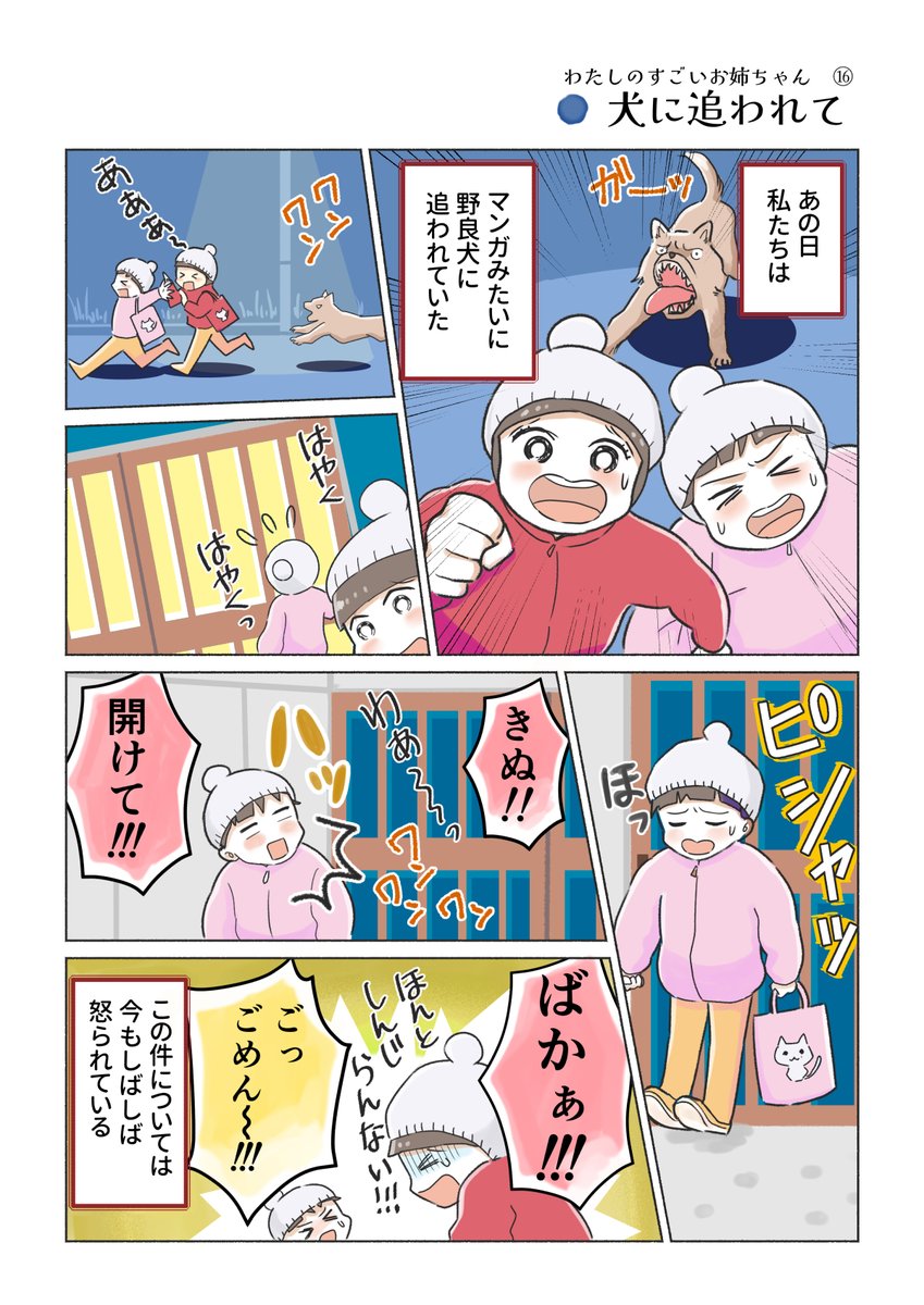 姉を見捨てたわたし🐶
#わたしのすごいお姉ちゃん ⑯ 