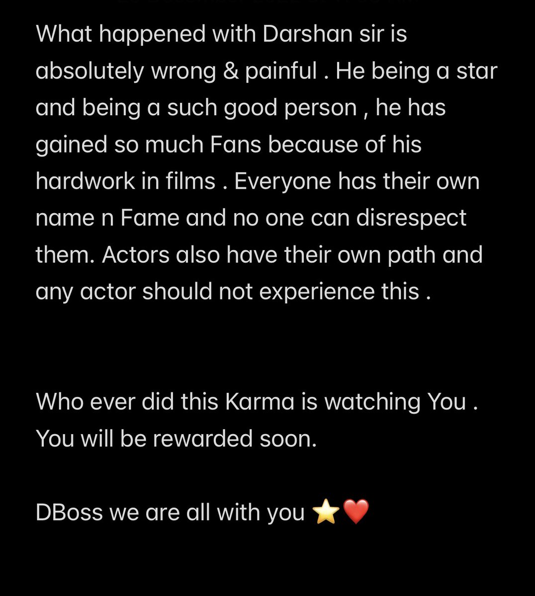 adhvithishetty's tweet photo. Darshan Sir we are all with you @dasadarshan 
#WestandWithDarshan https://t.co/4DPOZ10xmj