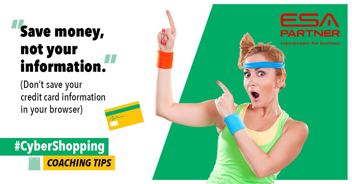 Saving your credit card information with a third party (browser or vendor) may be convenient, but it comes with a steep risk when they eventually experience a breach. Manually enter your credit card information every time to reduce the risk of credit card and identity theft.