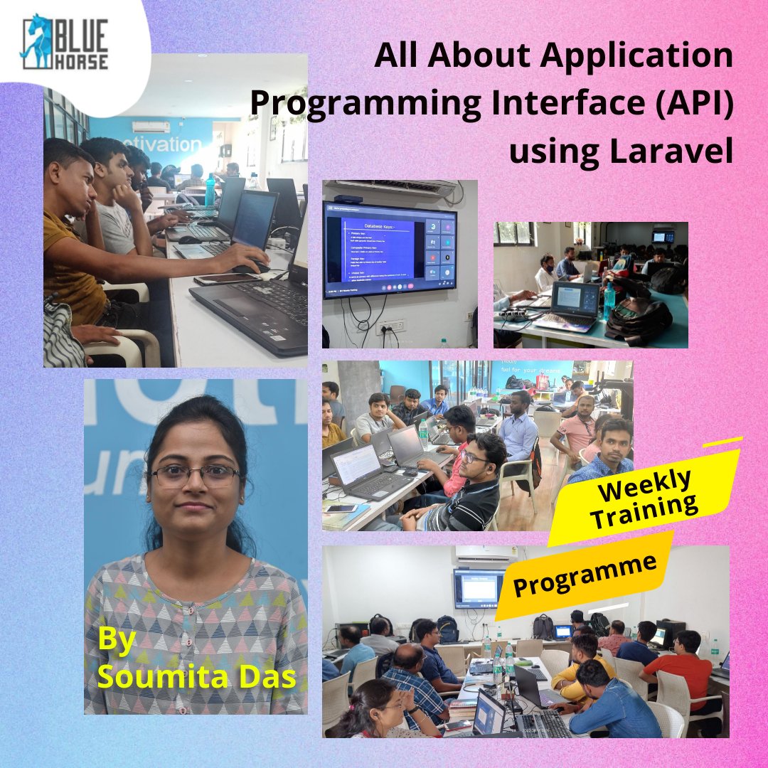 BlueHorse_sw's tweet image. Thursday is a learning day of new technologies for the BlueHorse Family
On the 15th of December, we had session by our #Software_Developer on the topic "All about API using Laravel" by Soumita Das
#bluehorse #technology #laravel #learning #session #softwaredeveloper #soumitadas