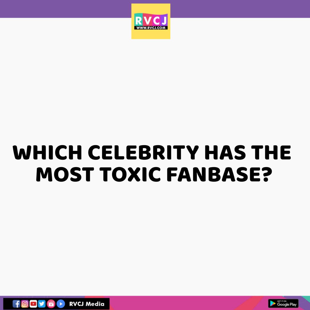 RVCJ_FB's tweet photo. Toxic Fanbase! https://t.co/3PFeJCR5TM