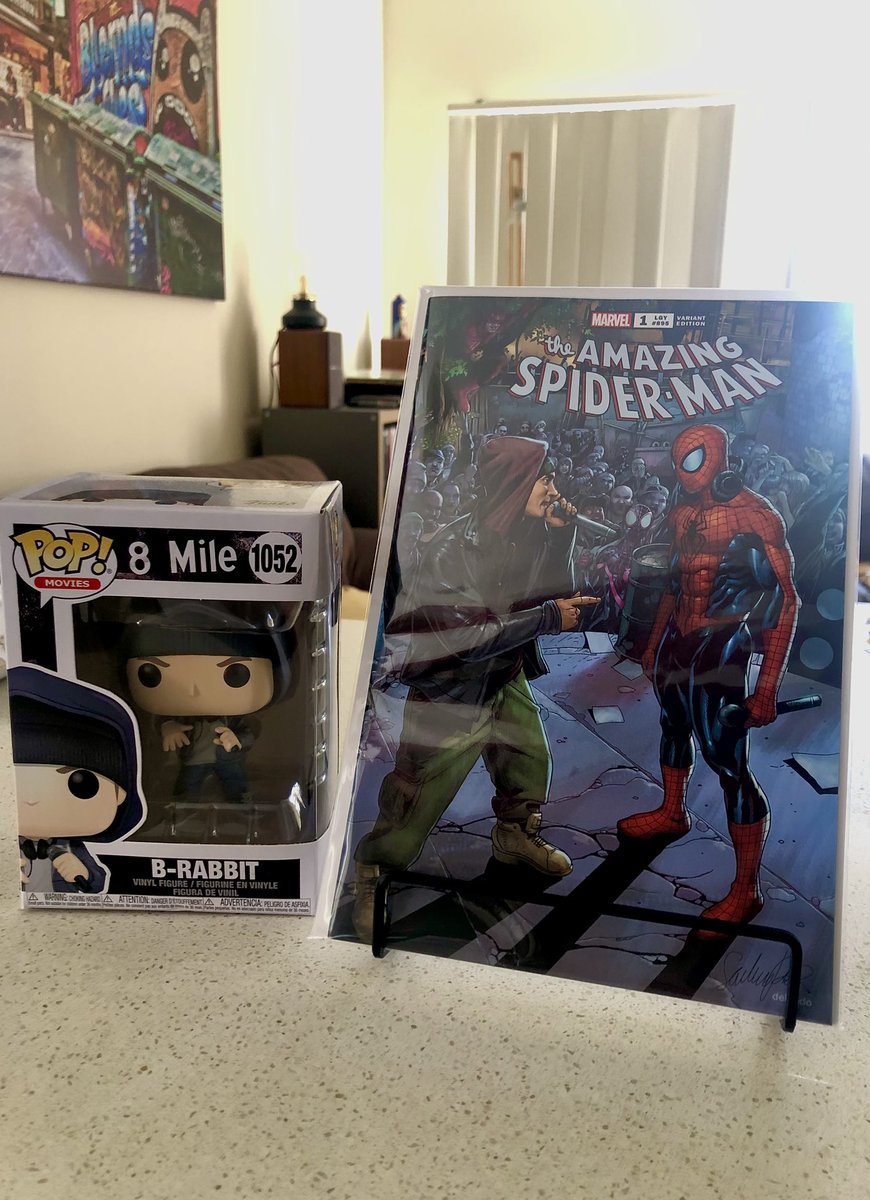 roklord's tweet photo. Spidey at the shelter! #theamazingSpiderman #Eminem𓃵 #8mile #comic #pop #SpiderMan #BRabbit https://t.co/PSrTGVwyXN