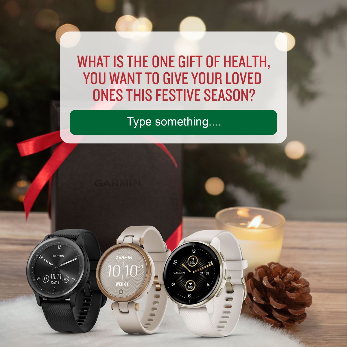 Garmin_India's tweet photo. Comment below and let us know “What is the one gift of health you wish to give your loved ones”.
If you are looking for that perfect gift to delight your loved ones visit the link here: https://t.co/1aBsjzglpK
#BetterForHealthTheBestForYou #GarminIn #GiveaGarmin https://t.co/nhFtTW1cSK