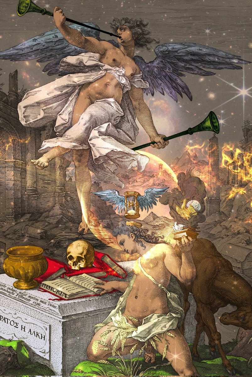 Raynfteth's tweet image. The allegory of Fame and history Ray edition is on @foundation now!