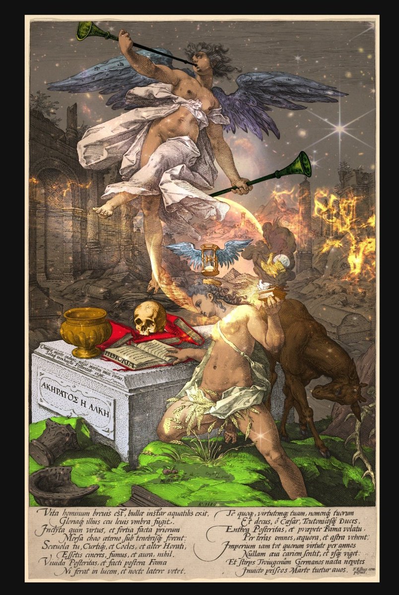 Raynfteth's tweet image. The allegory of Fame and history Ray edition is on @foundation now!