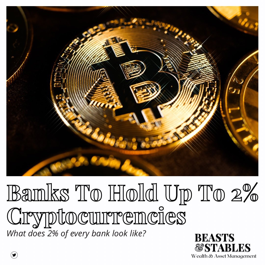BeastsnStables's tweet photo. Trillions of Dollars are about to flood the crypto market. #investing for Generational wealth has just gotten more interesting for the crypto space.
This is a rough estimate for only the top 10 banks in the US. #cryptocurrency #Bitcoin https://t.co/C7Bg9IFtGk
