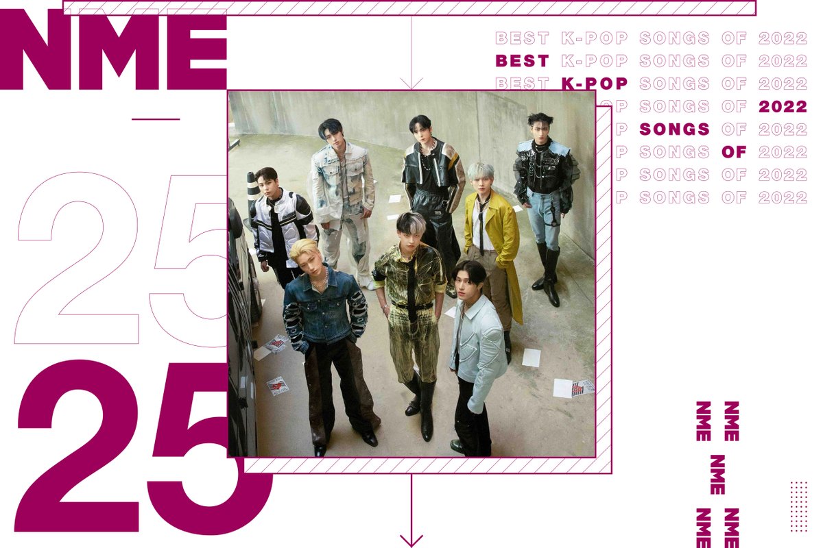 SonyMusic_Kpop's tweet photo. .@NME's '25 best K-pop songs of 2022': 
#9 @ATEEZofficial "Cyberpunk"
#25 @ATEEZofficial "Guerrilla"

Read: https://t.co/nBjboaiemr https://t.co/pwtUyRy4Oh