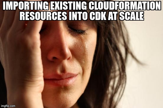 overflow_meme's tweet image. Importing existing CloudFormation resources into CDK at scale stackoverflow.com/questions/7480… #amazoncloudformation #awscdk #amazonwebservices