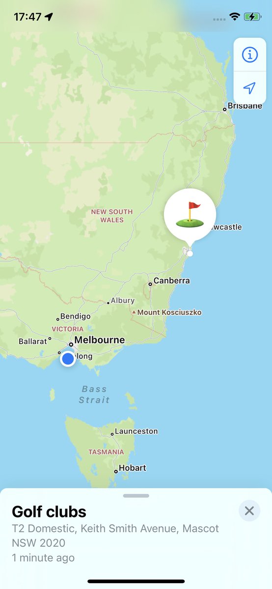 Hey <a href="/AmericanAir/">americanair</a> it’s been 5 days and still very little communication and even less progress getting my clubs+suitcase to Melbourne. It might be the off season but I’ve got some v important matches coming up against my brothers and some clubs and clothes would be helpful… 😑