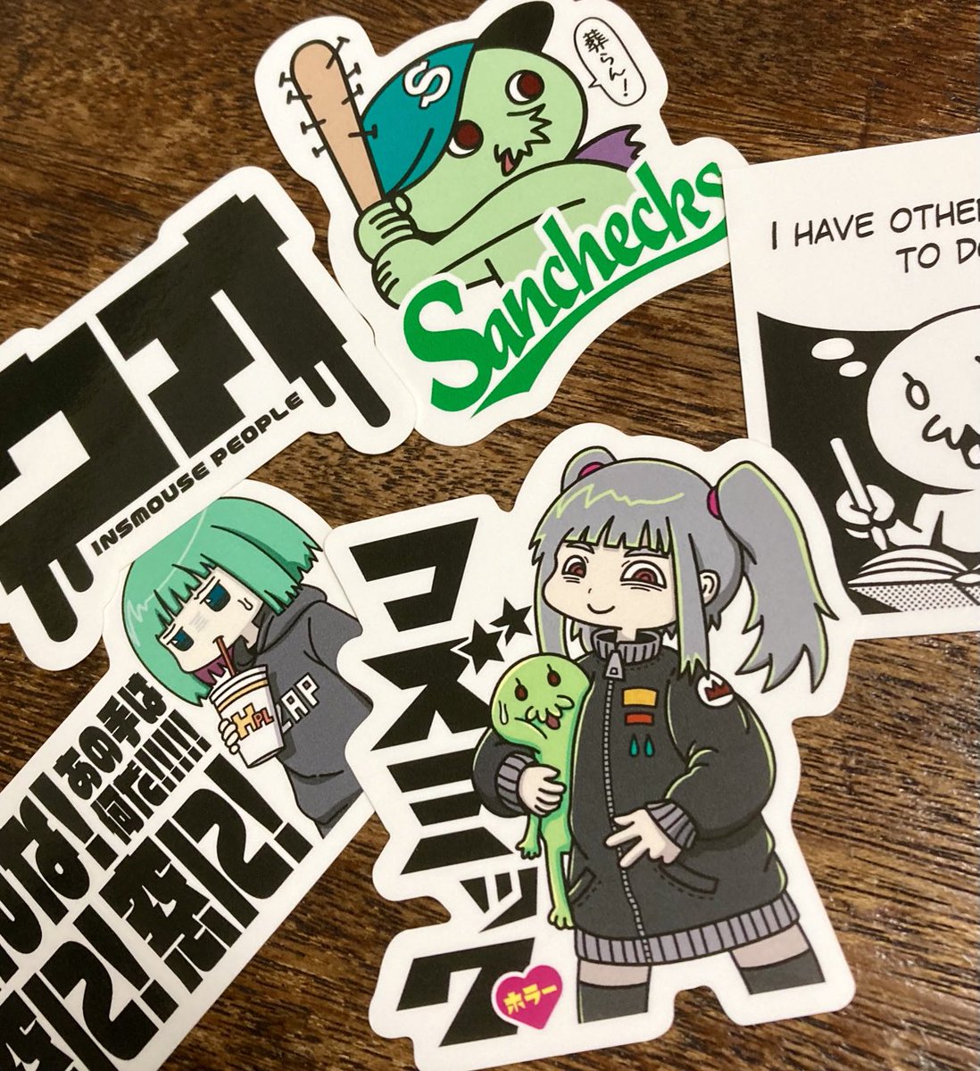 新作ステッカー届いた!
また袋入れるぞ! 