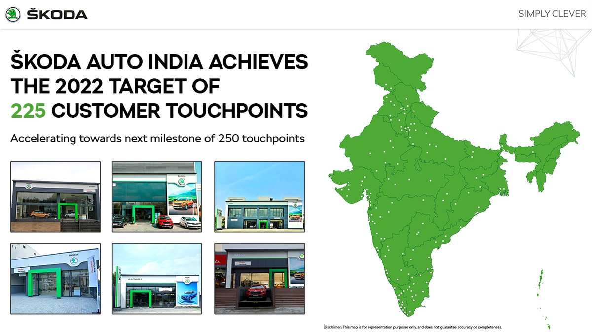 Congratulations to the team on yet another ‘Peak’. This time on the network front. We are moving towards closing our Biggest Year in India, taking forward the winning momentum to the next year. #SKODAExpandsNetwork