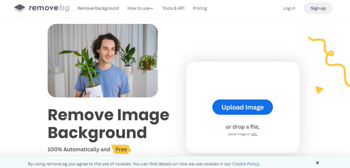 6. Remove BG

Remove backgrounds 100% automatically in 5 seconds with one click.

It's super easy to use – just upload your image and Remove BG

👉 remove.bg